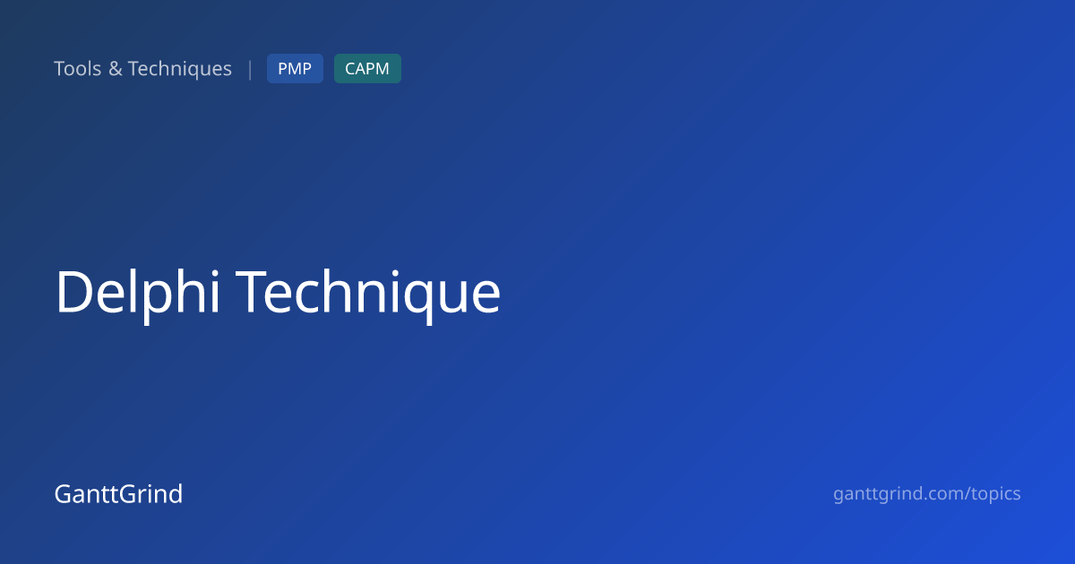 Delphi Technique — PMP Definition & Examples